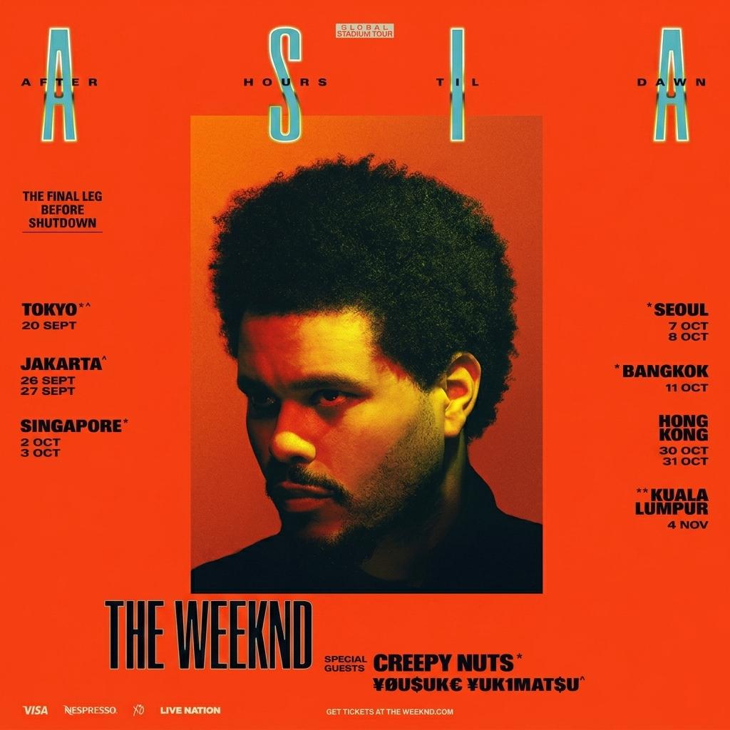 The Weeknd 盆栽2026巡演 Setlist | 在线播放 | 网易云音乐