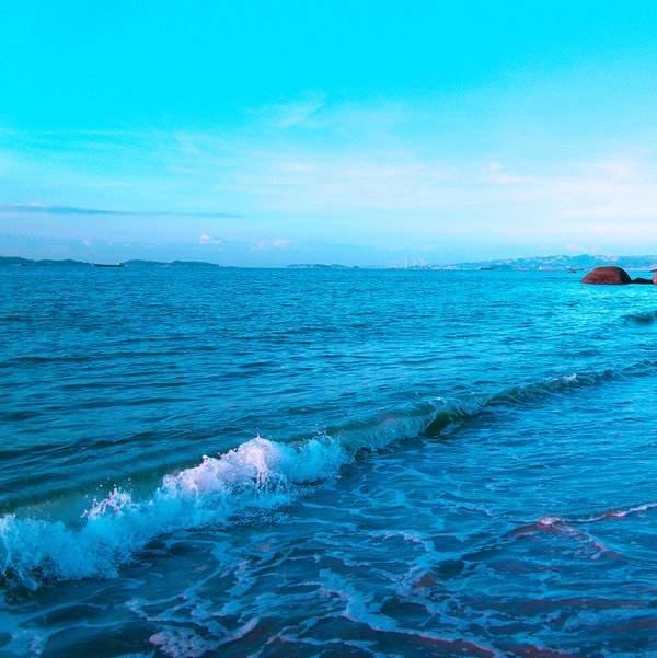 夏天夏日电音，海滩，海风，清凉，清新
