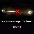 An arrow through the heart.