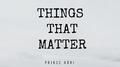 THINGS THAT MATTER专辑