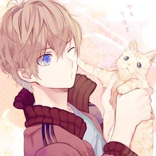 少年与他们所养的名唤温柔的猫