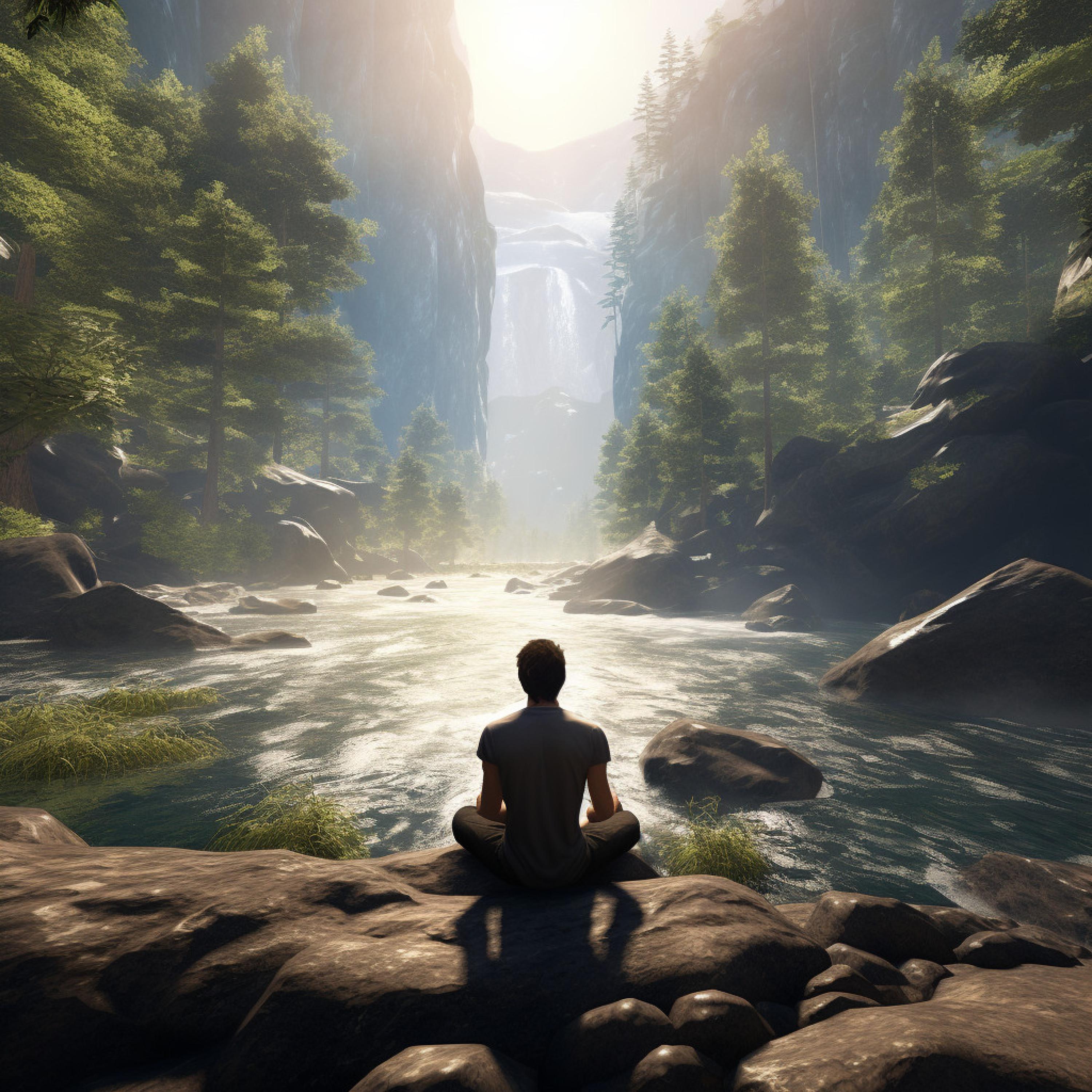 Astral Travel Sanctuary - Meditation Flowing River Calm