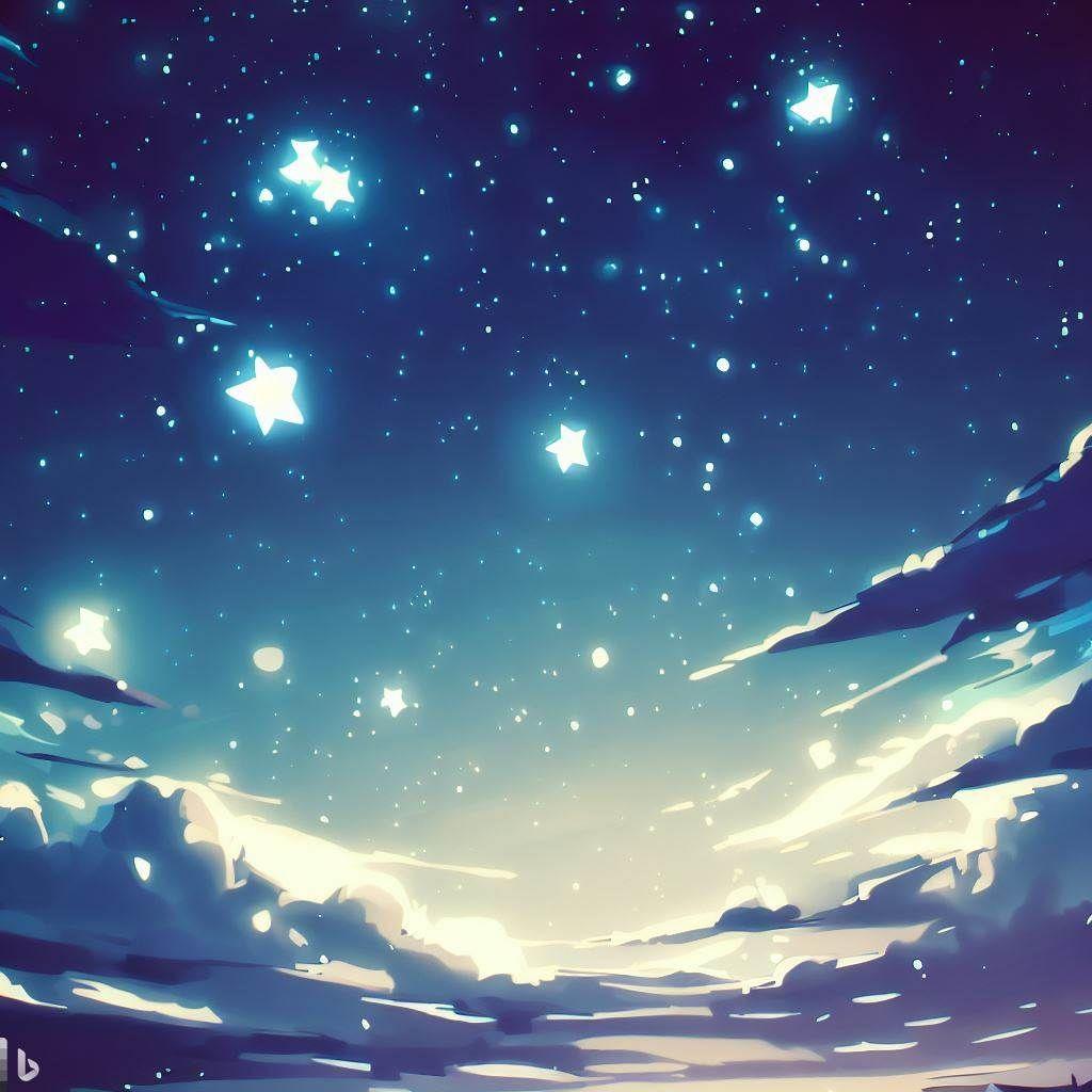 黑夜星光