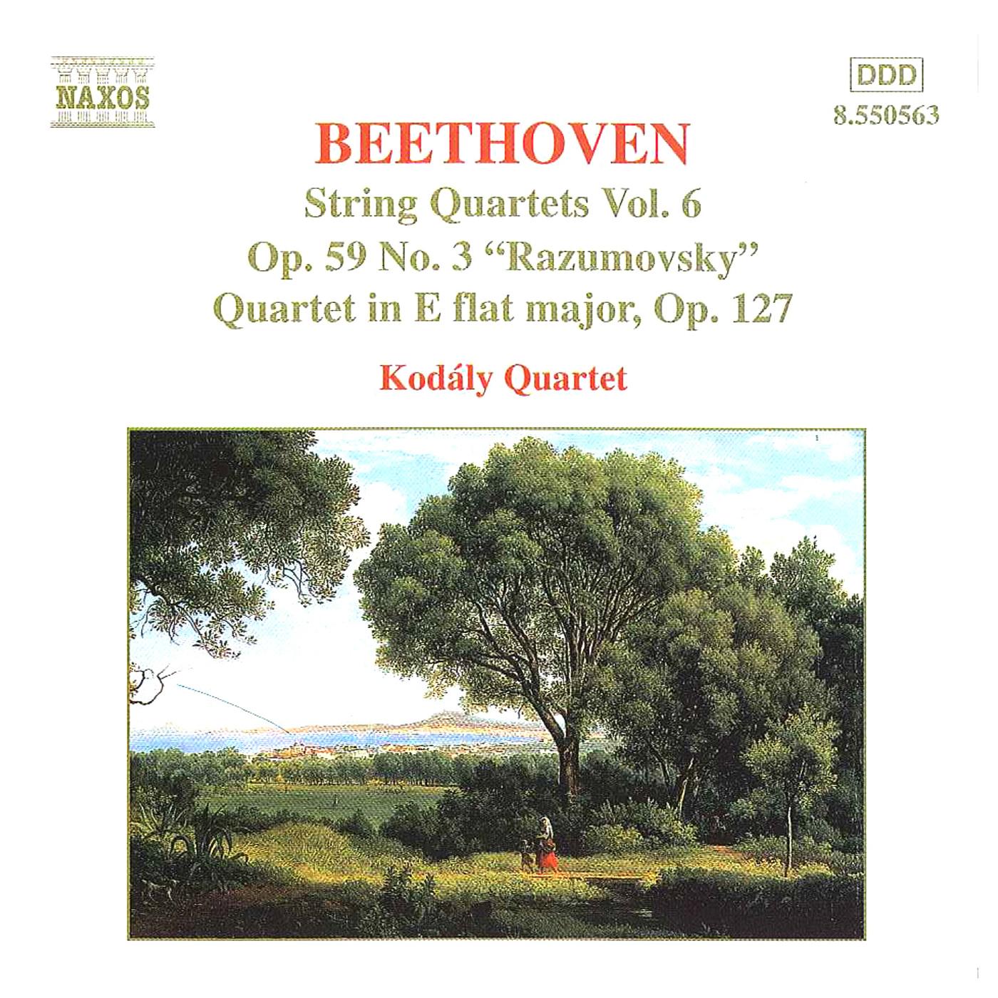 BEETHOVEN, L. van: String Quartets, Vol. 6 (Kodály Quartet) - Nos. 9, "Rasumovsky", 12