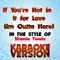 If You're Not in It for Love (Im Outta Here)   [In the Style of Shania Twain] [Karaoke Version] - Si专辑