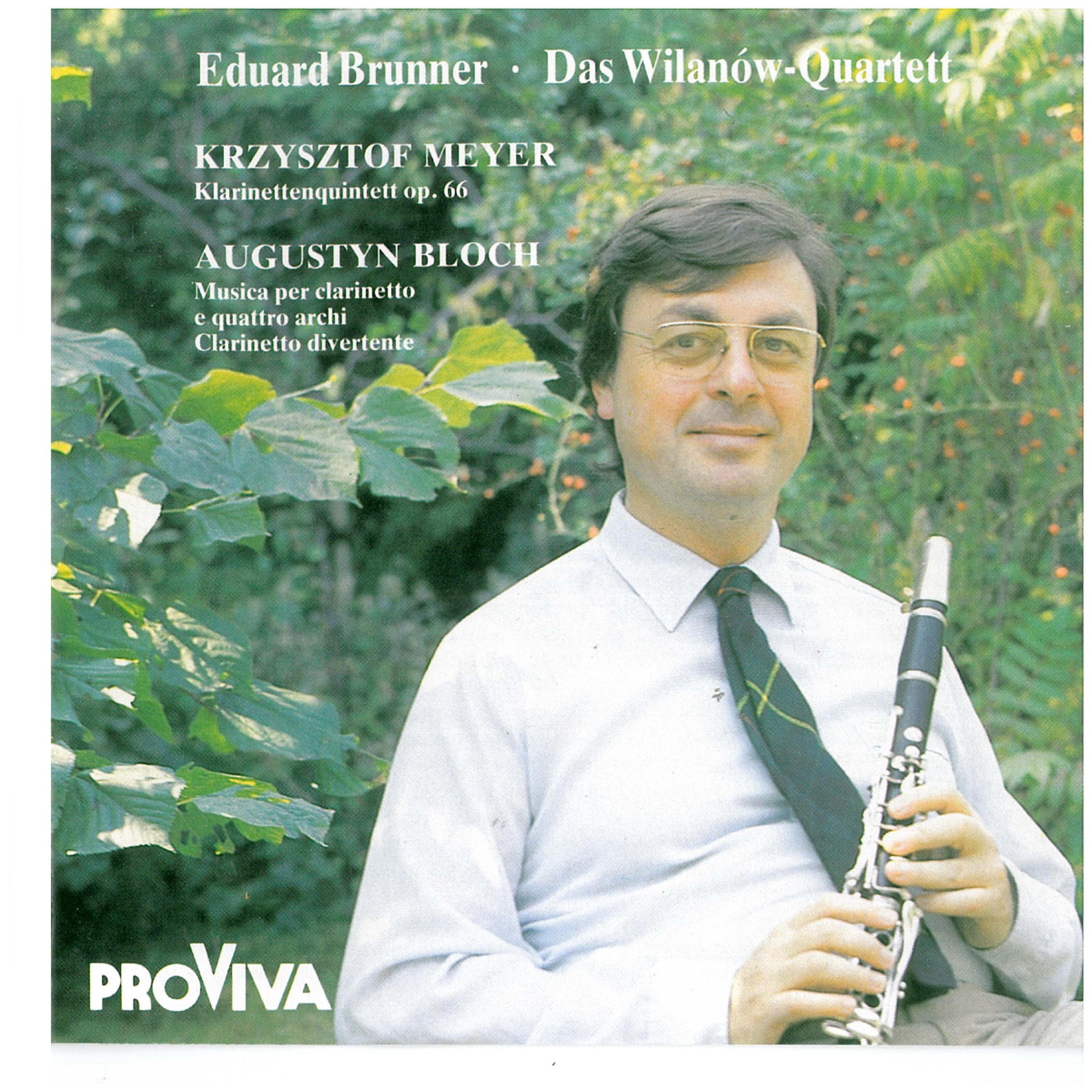 Eduard Brunner - Klarinettenquintett, Op. 66 - Con Moto