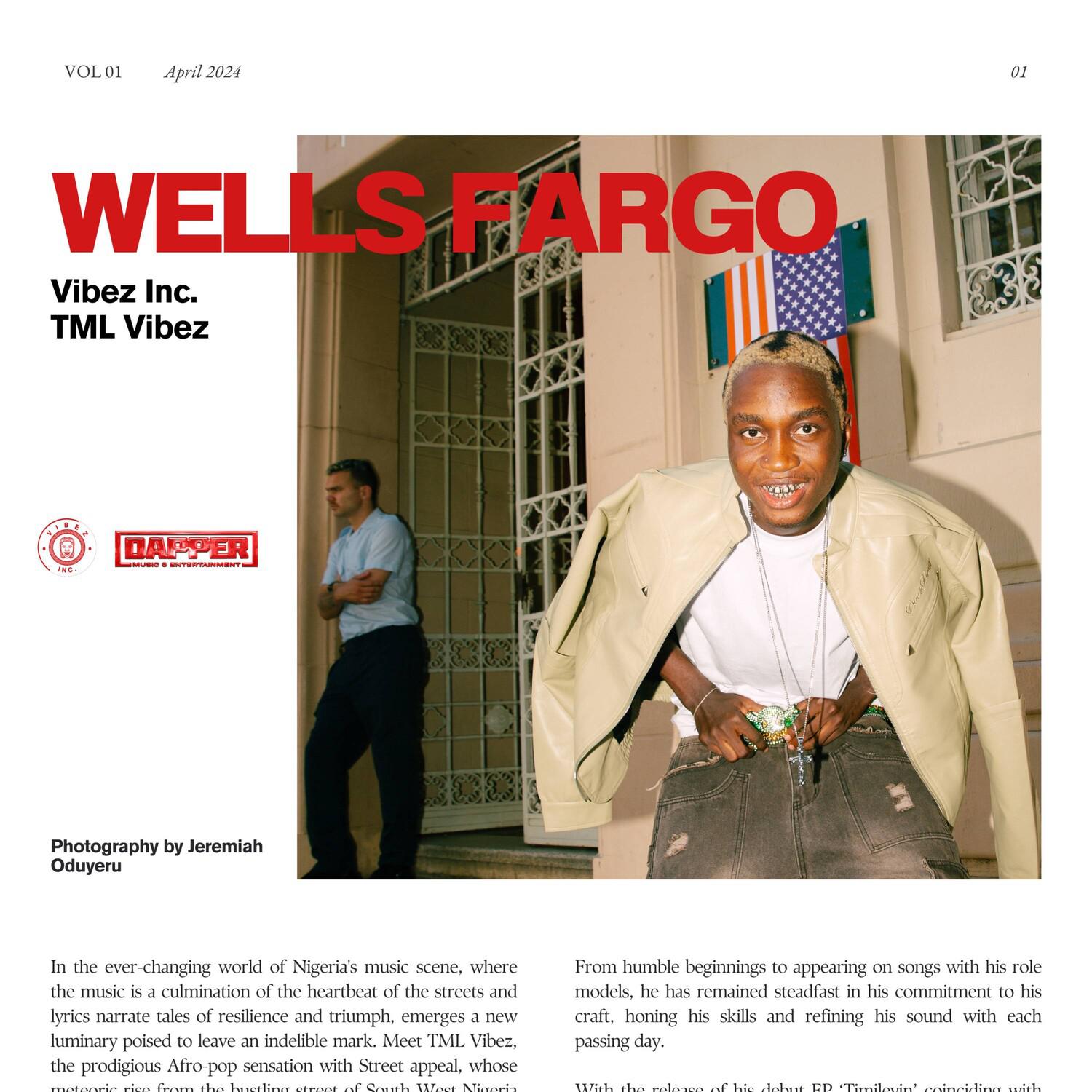 Vibez Inc - Wells Fargo