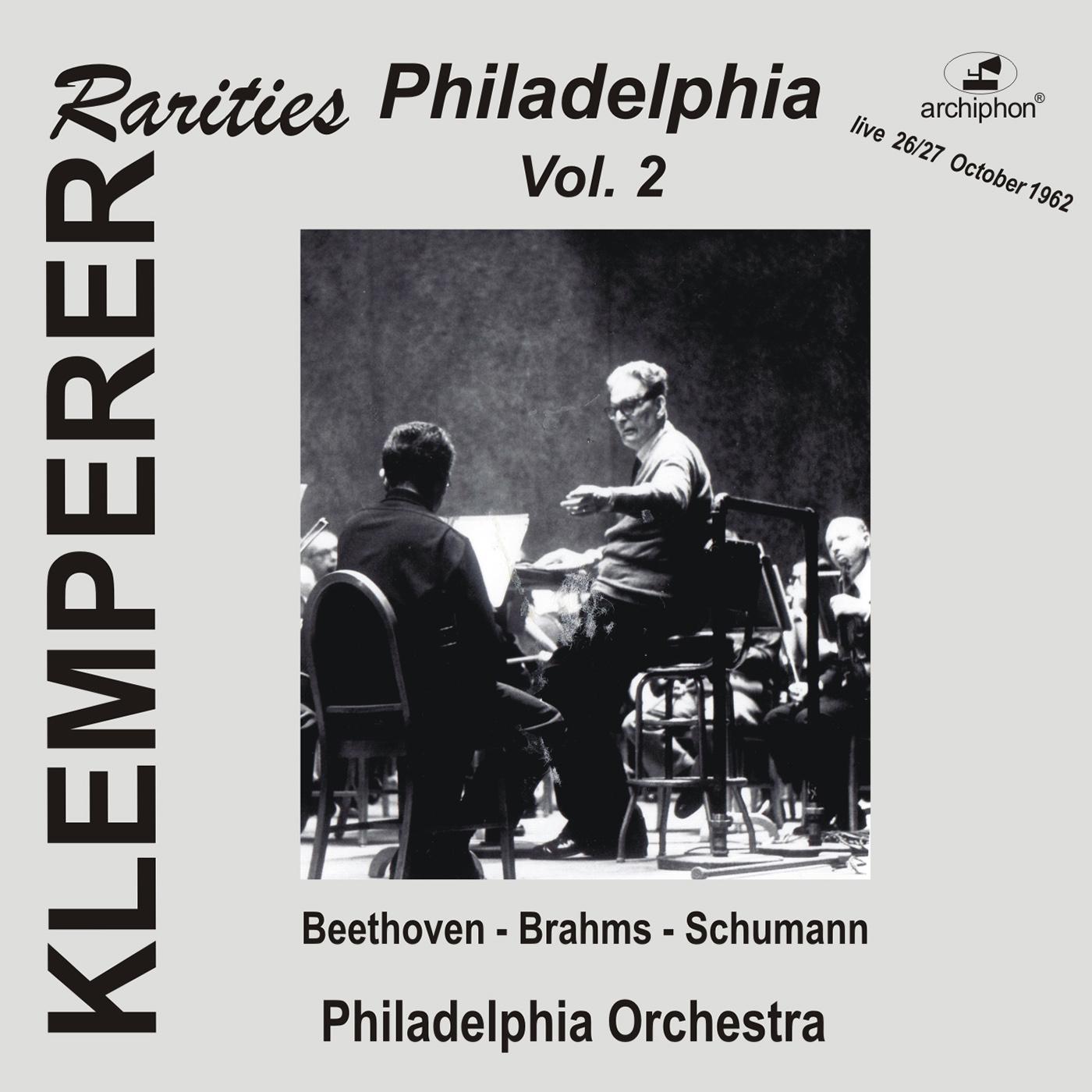 BRAHMS, J.: Symphony No. 3 / SCHUMANN, R.: Symphony No. 4 (Klemperer Rarities: Philadelphia, Vol. 2) (1962)