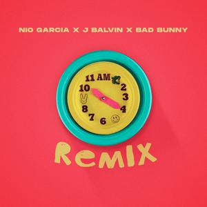 AM Remix - Nio García, J Balvin & Bad Bunny (BB Instrumental) 无和声伴奏 （升5半音）