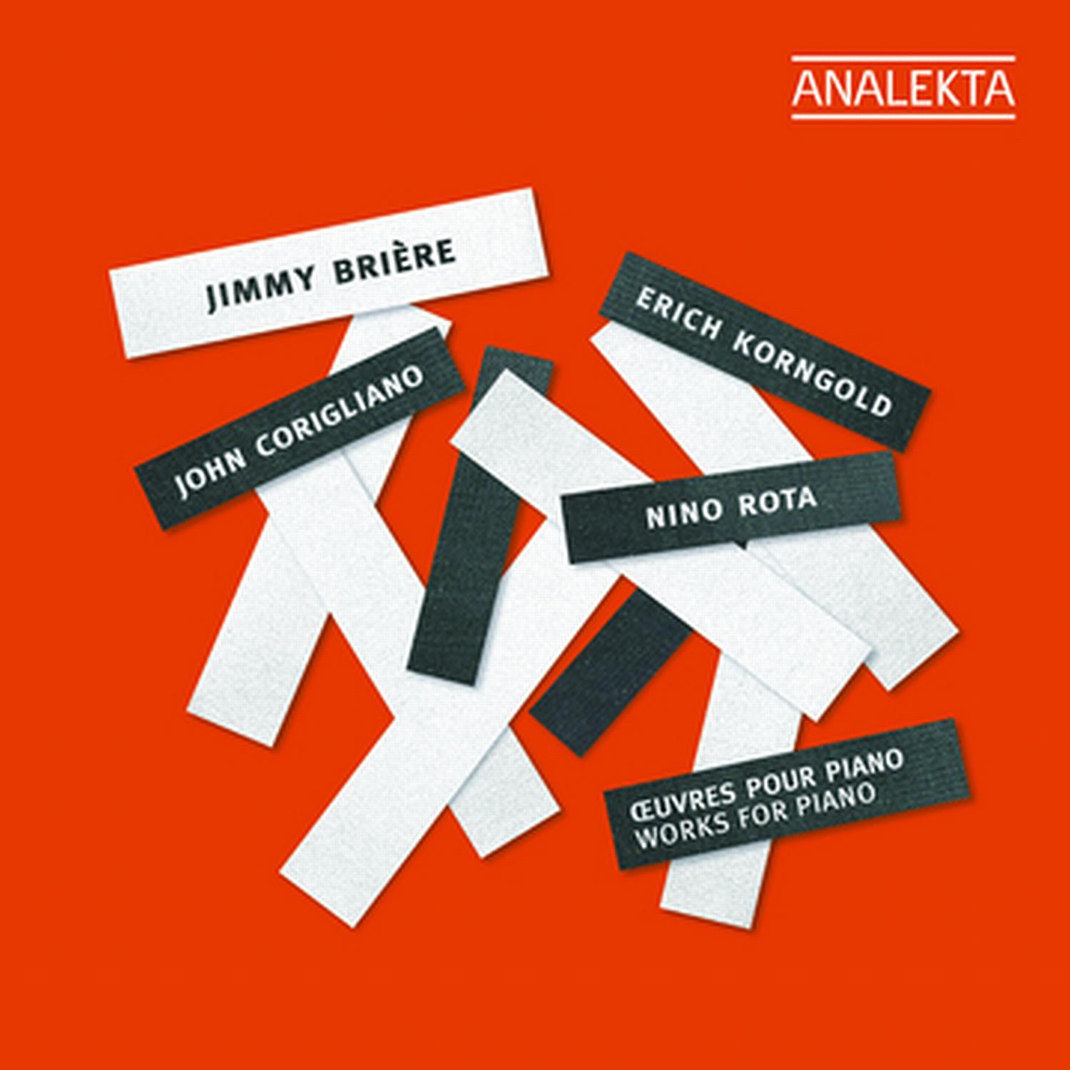 Corigliano, Rota, Korngold: Works for Piano