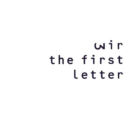 The First Letter