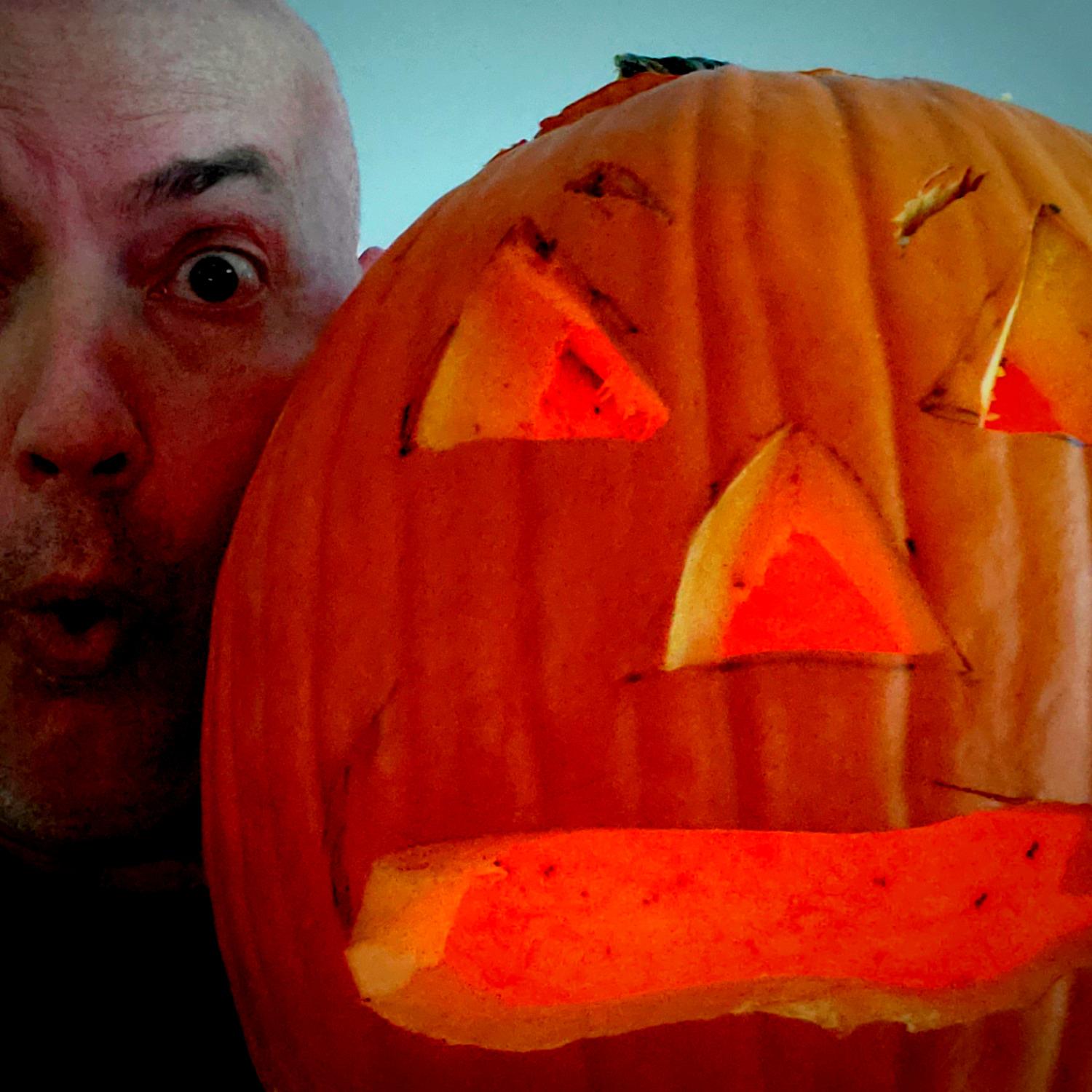 I'm Just a Country Bumpkin Carving Pumpkins with My Pumpkin