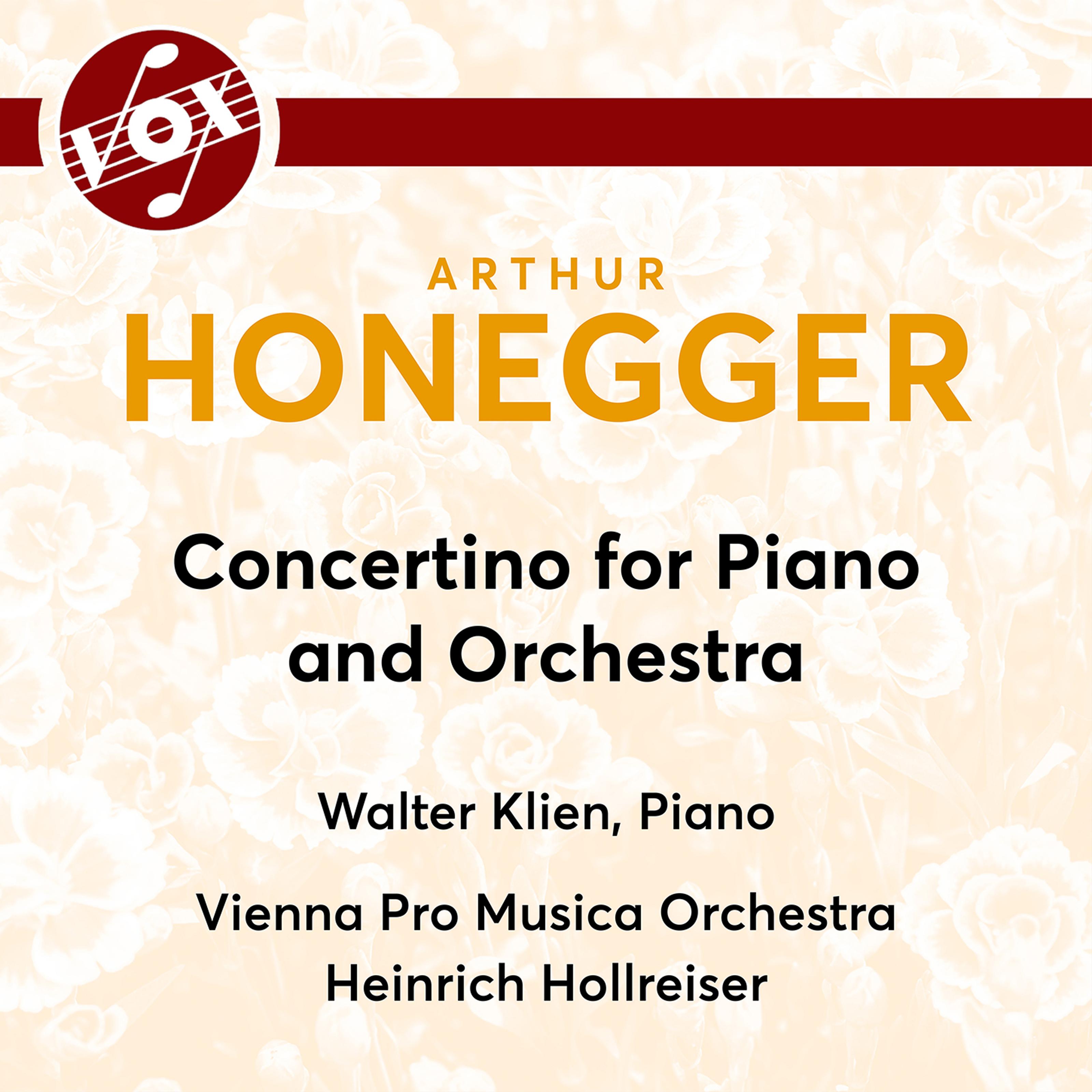 Arthur Honegger: Concertino for Piano & Orchestra, H. 55