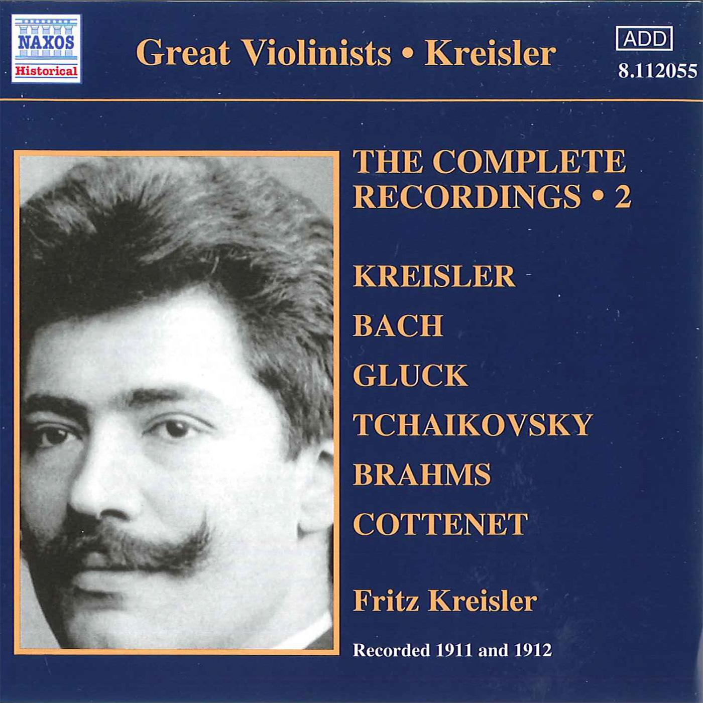 KREISLER, Fritz: Complete Recordings, Vol. 2 (1911-1912)