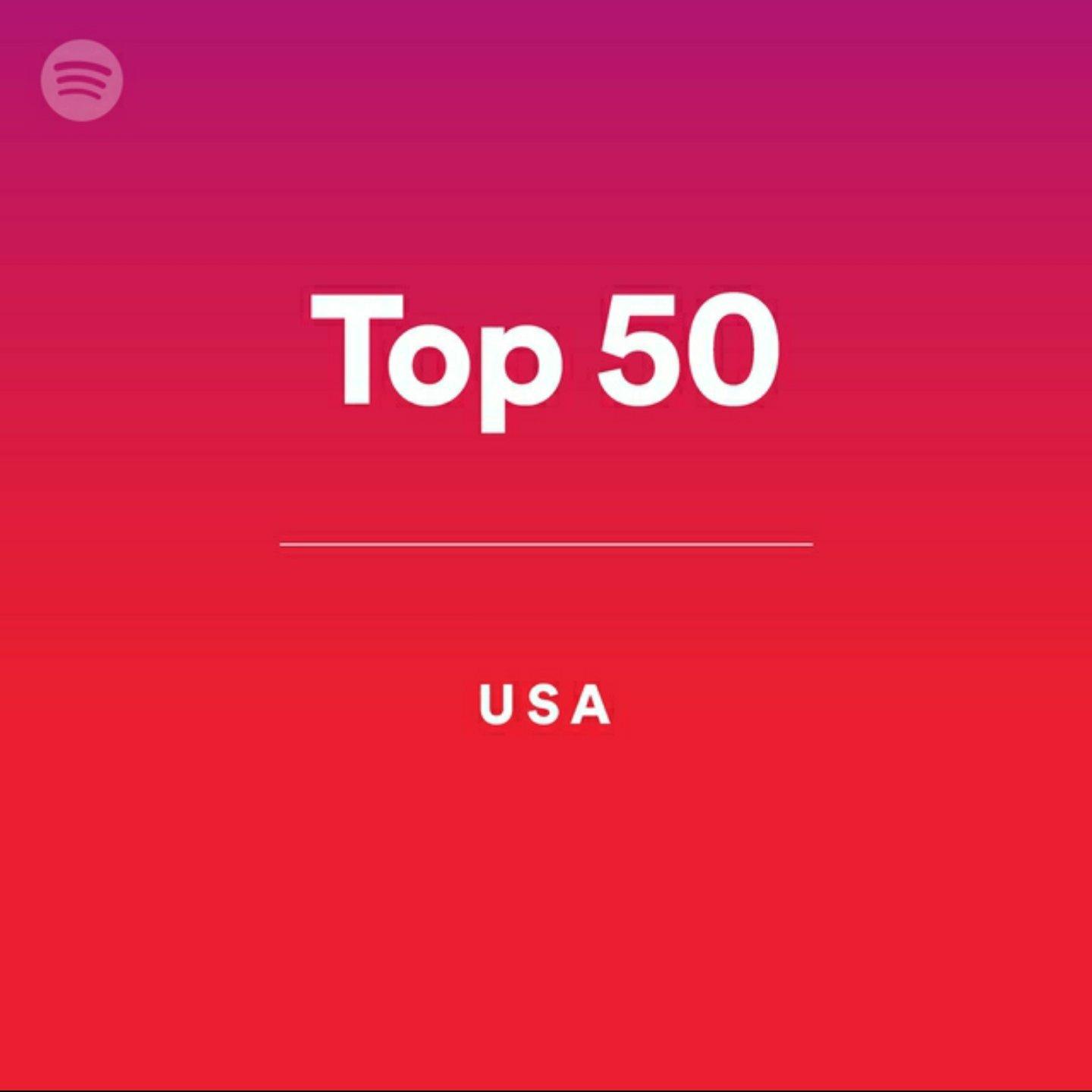 Spotify 美国榜USA Top 50『5.4更新』