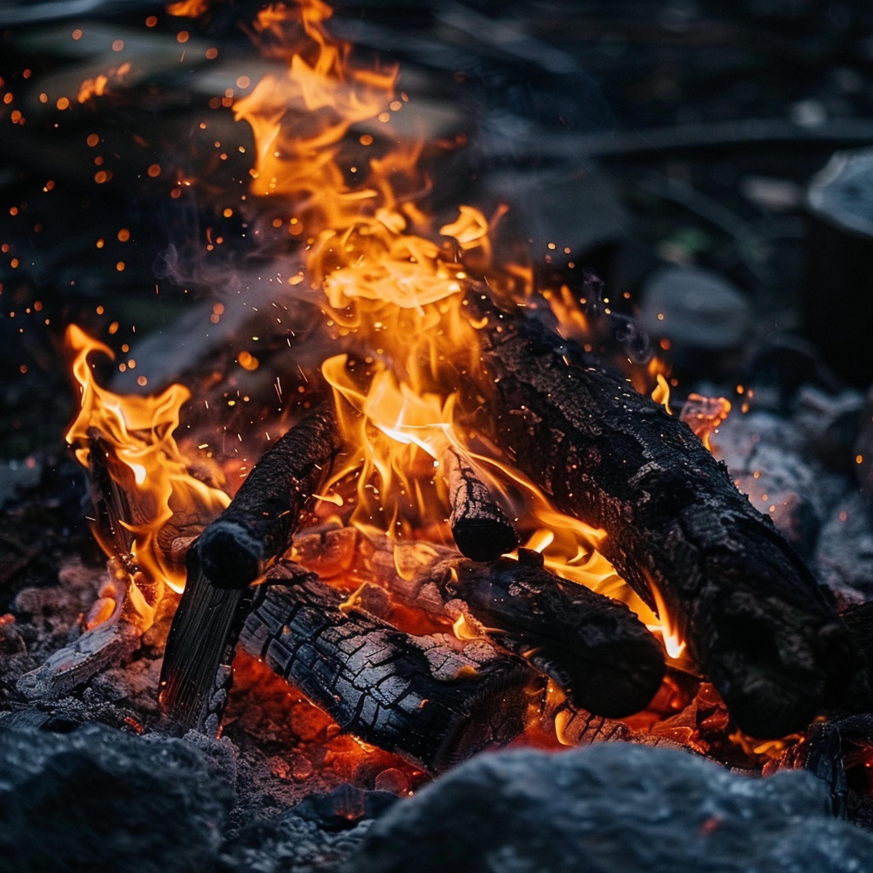 Relaxation Noisy Tones - Serene Campfire Night Melody