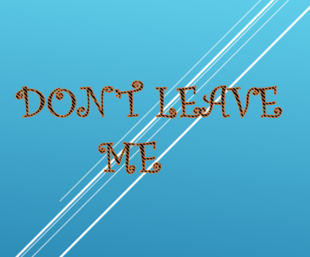 Don’t leave me专辑