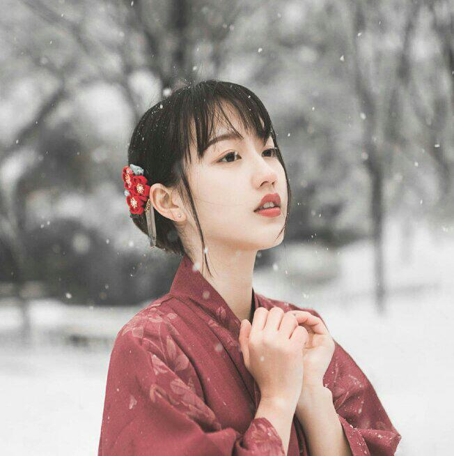 好想变成雪啊 这样就可以落在先生肩上了