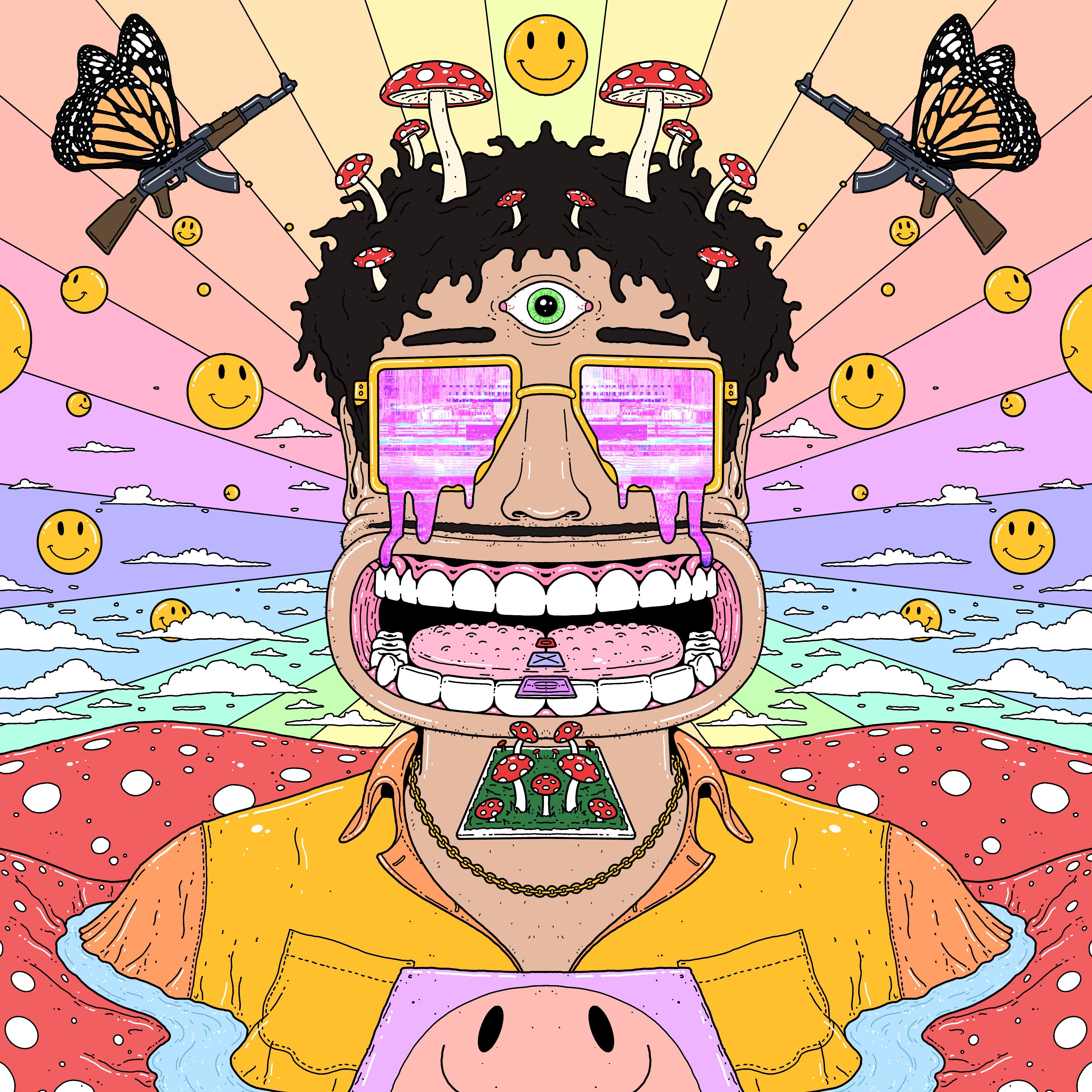 ACiiiD DRIPPED FLYING BUTT€R GUNS