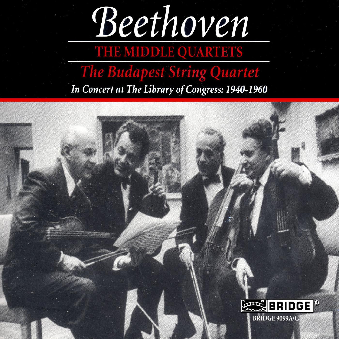 Beethoven: The Middle Quartets (Live)
