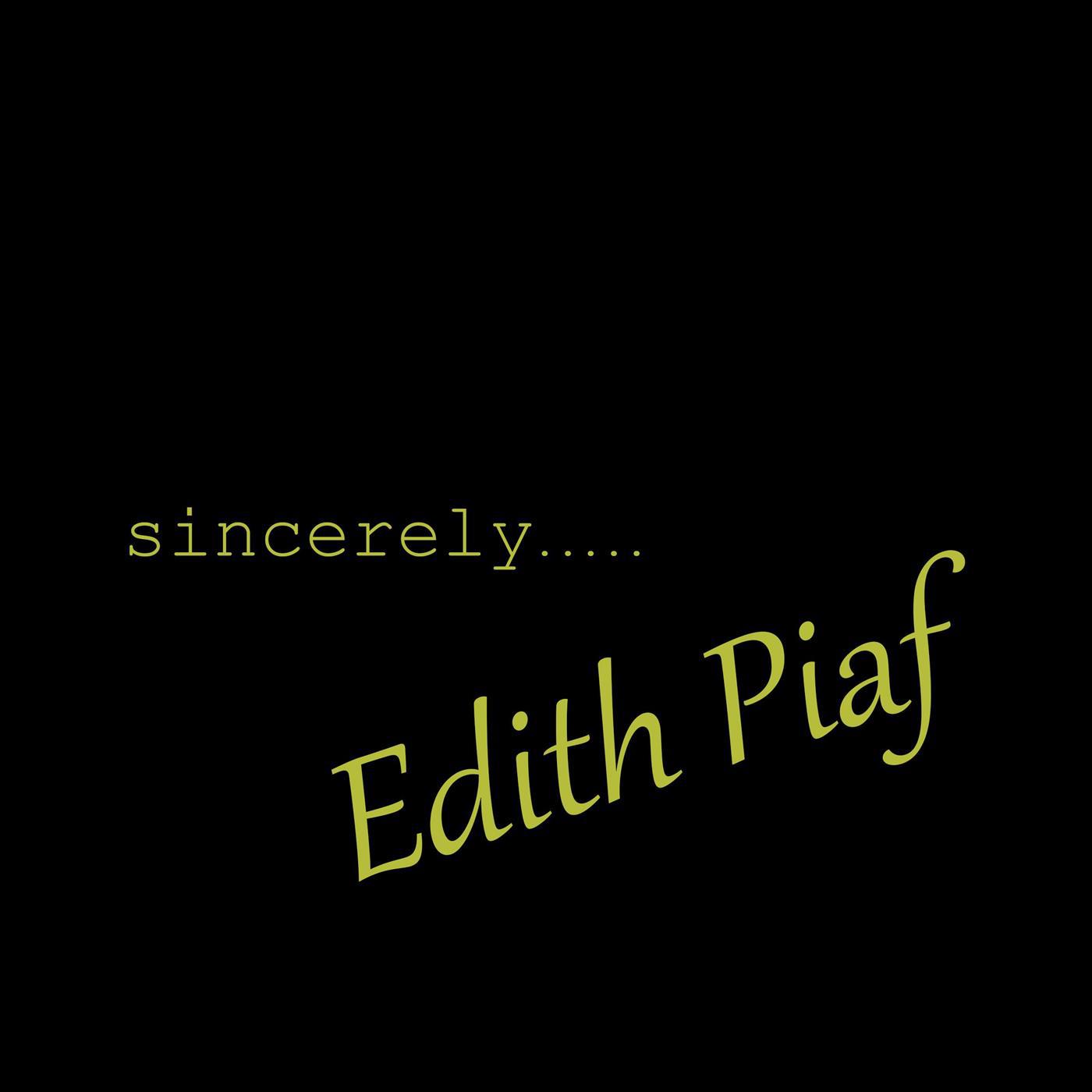 Sincerely Edith Piaf专辑