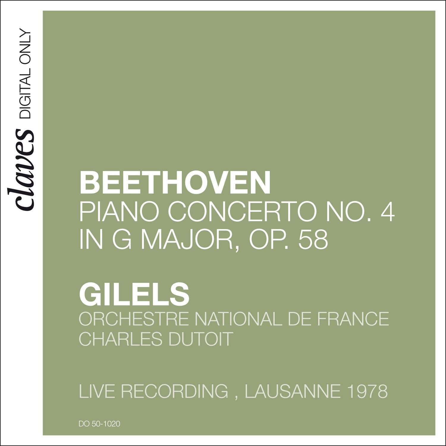 Piano Concerto No. 4 in G Major, Op. 58: I. Allegro moderato