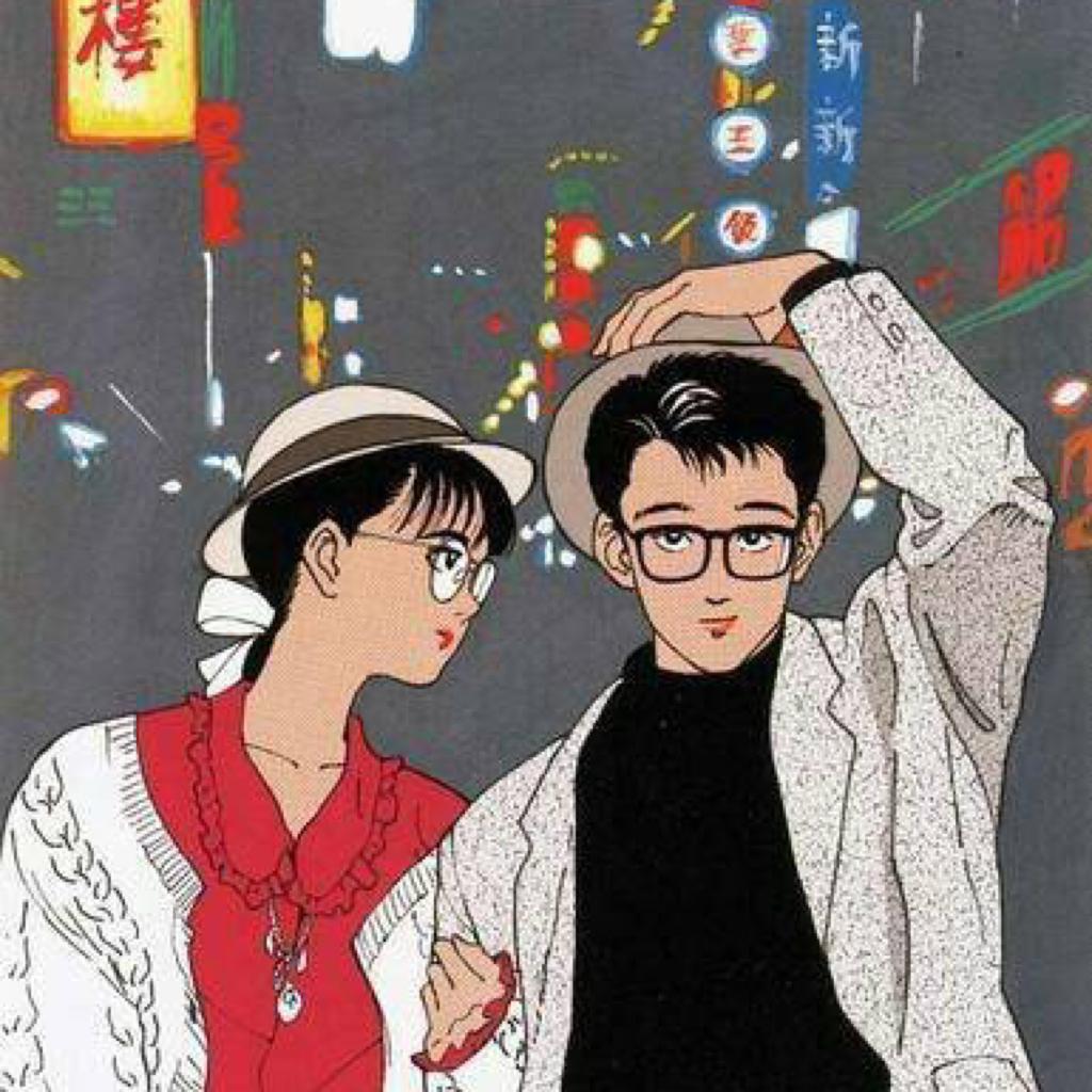 日式夜晚°霓虹街灯下