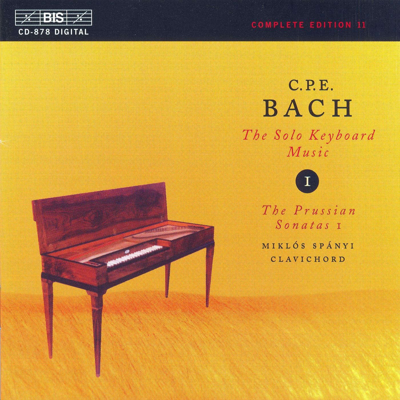BACH, C.P.E.: Keyboard Music, Vol. 1 (Spányi) - Keyboard Sonatas, Wq. 48/1-4, 65/2
