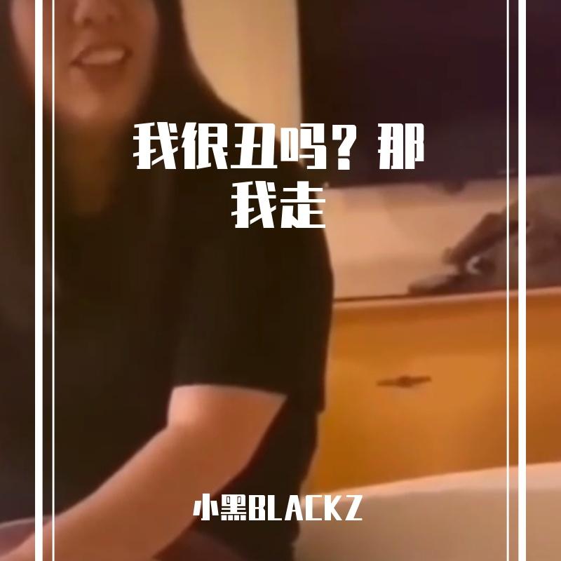 我很丑吗？那我走