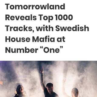 Tomorrowland公布1000首热门单曲