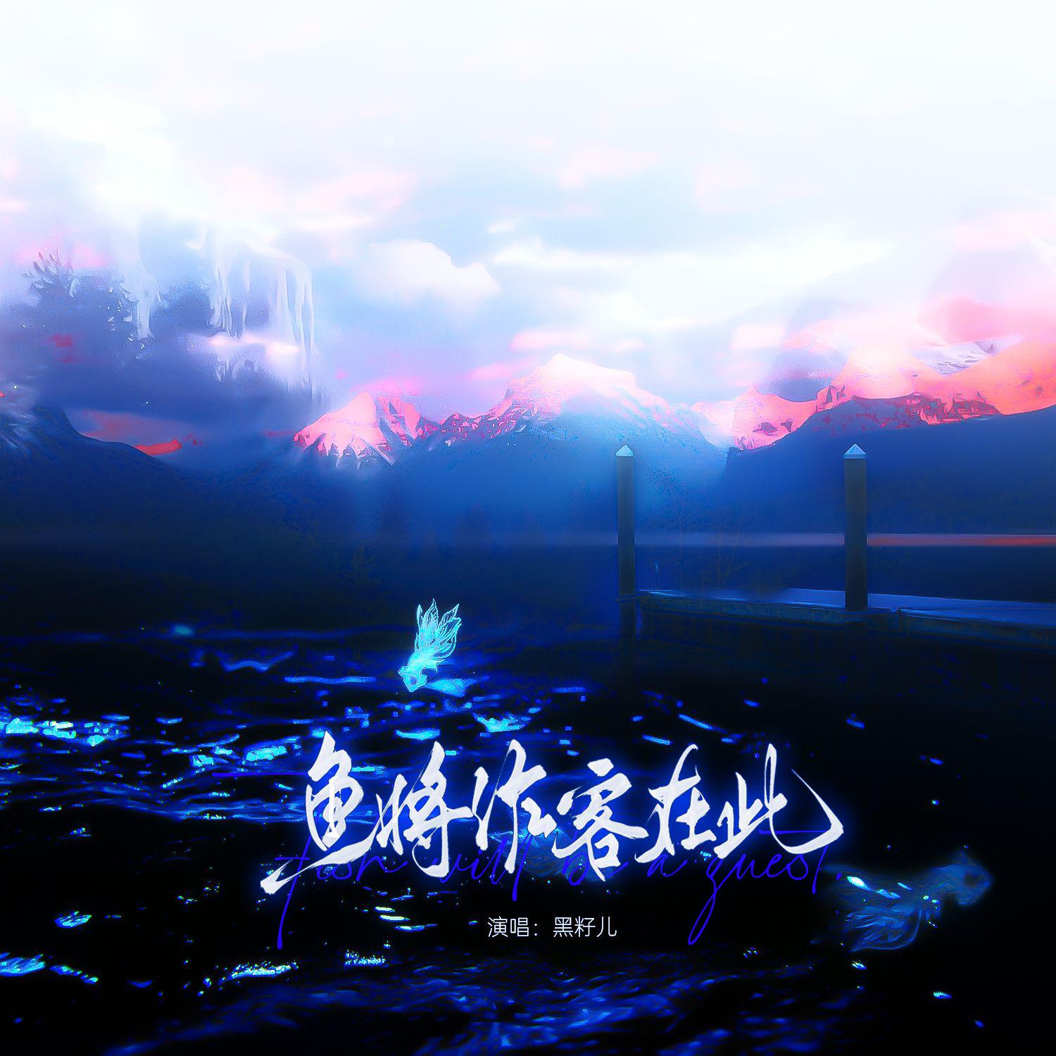 鱼会游在盛满水波的伞底