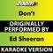 Don't (Karaoke Version) [Originally Performed By Ed Sheeran]专辑