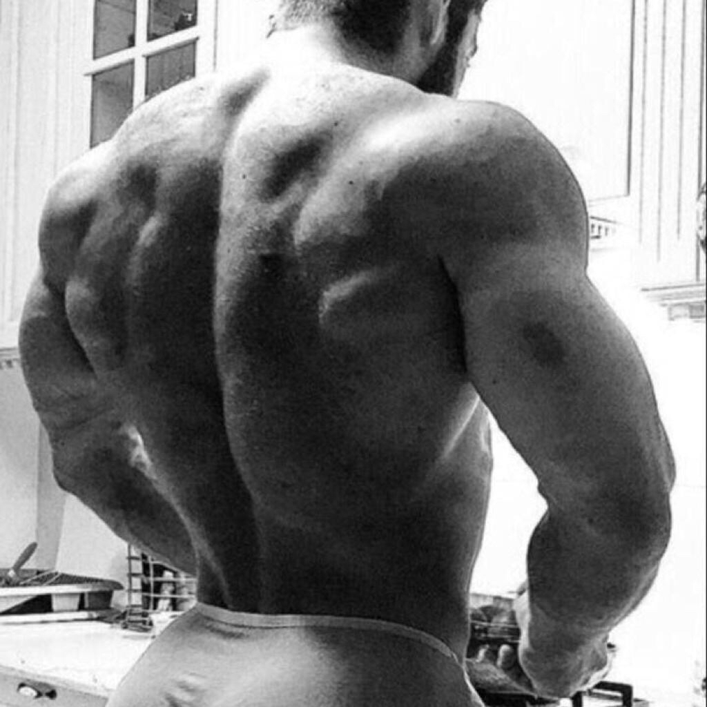 Muscular man ass