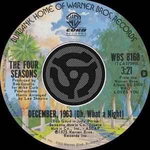 Frankie Valli & The Four Seasons - Swearin' To God (karaoke) 带和声伴奏