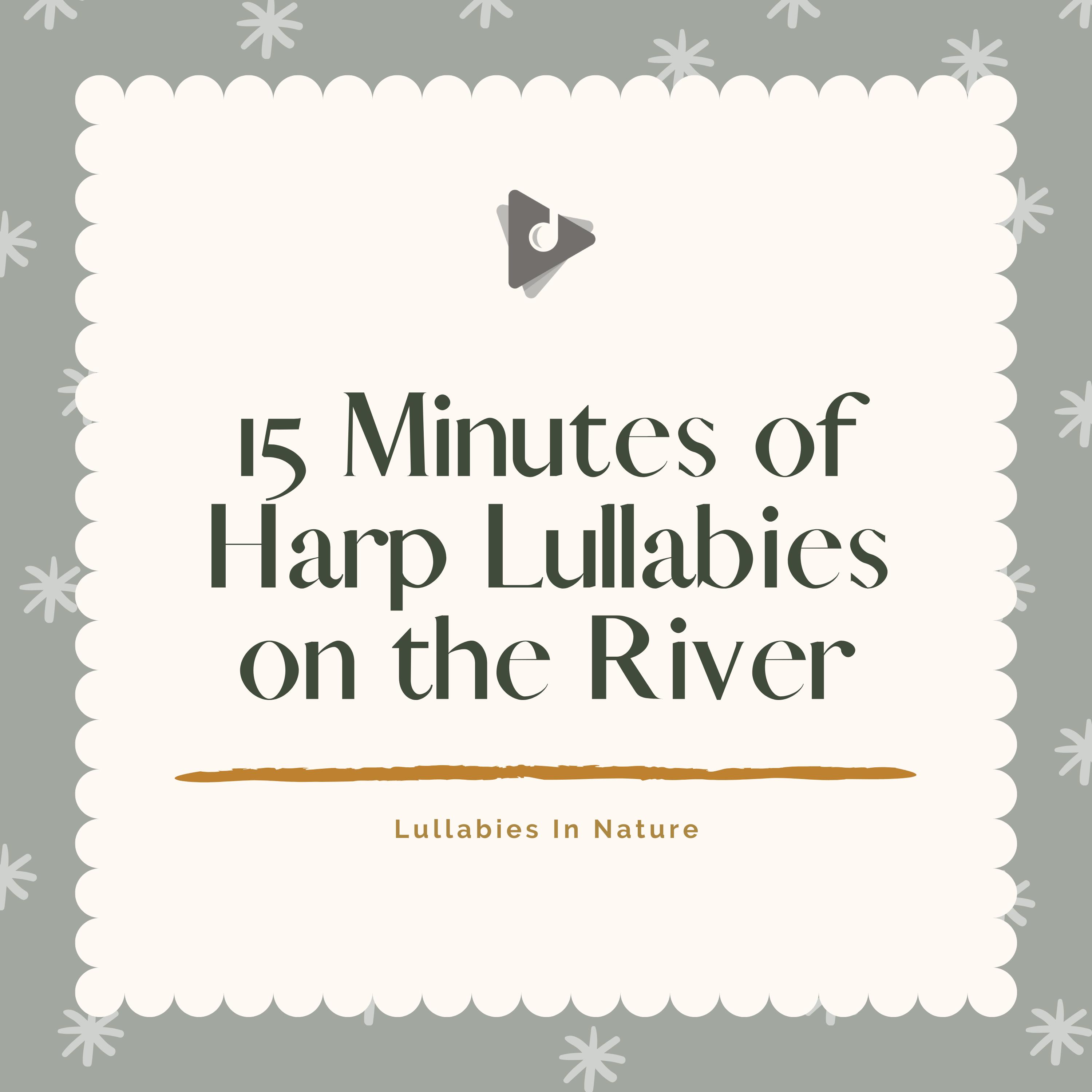 frere jacques with sounds of water relief (harp instrumental)