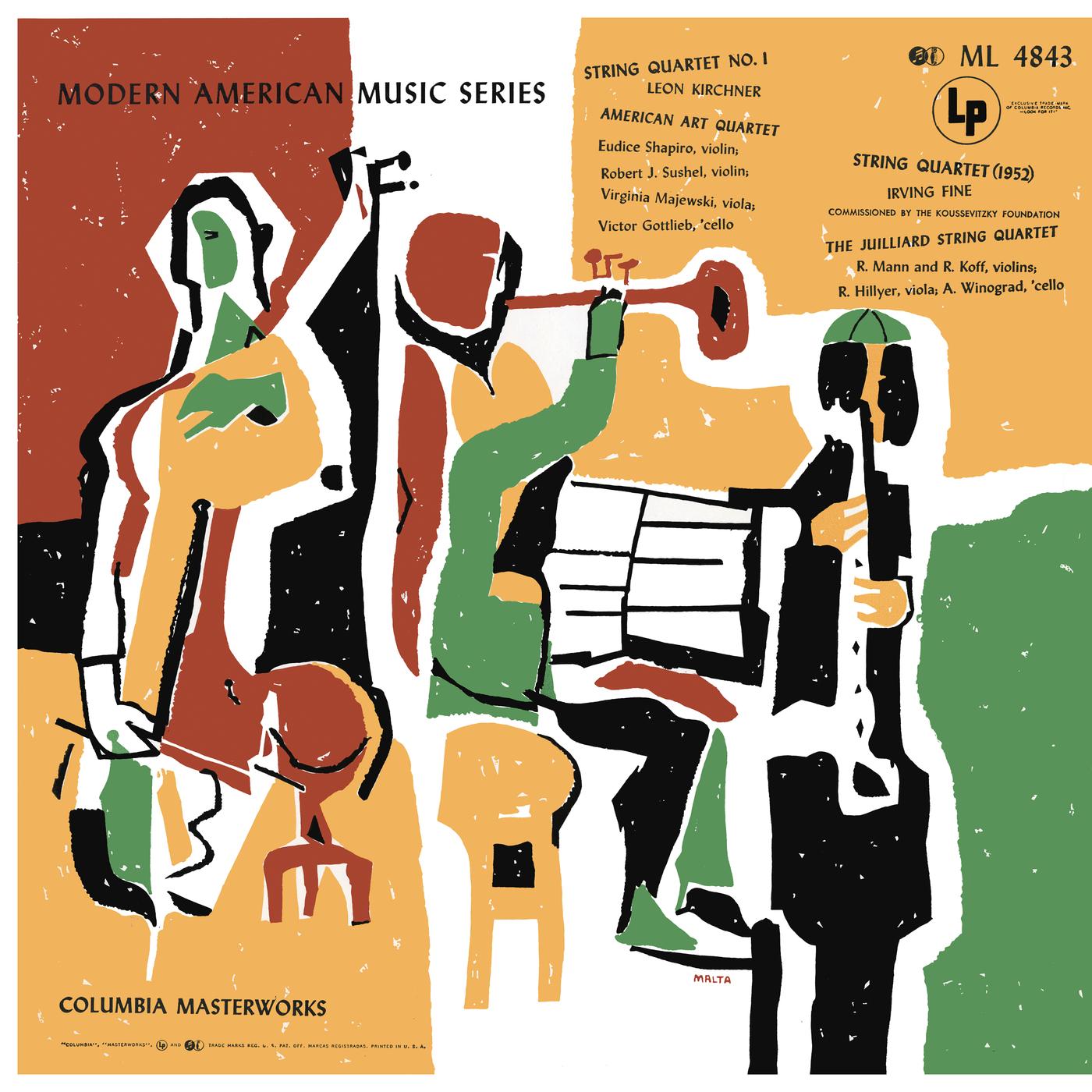Kirchner: Sting Quartet No. 1 - Fine: String Quartet (1952) (Remastered)