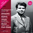 Piano Recital: Gilels, Emil - SCHUMANN, R. / BRAHMS, J. / CHOPIN, F. (The Abbotsholme Recital) (1979