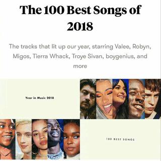 Pitchfork 2018最佳100首单曲