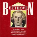 Beethoven , Symphony No. 5, Mondschein Sonate, Piano Concerto No. 1 , Pathétique Sonate