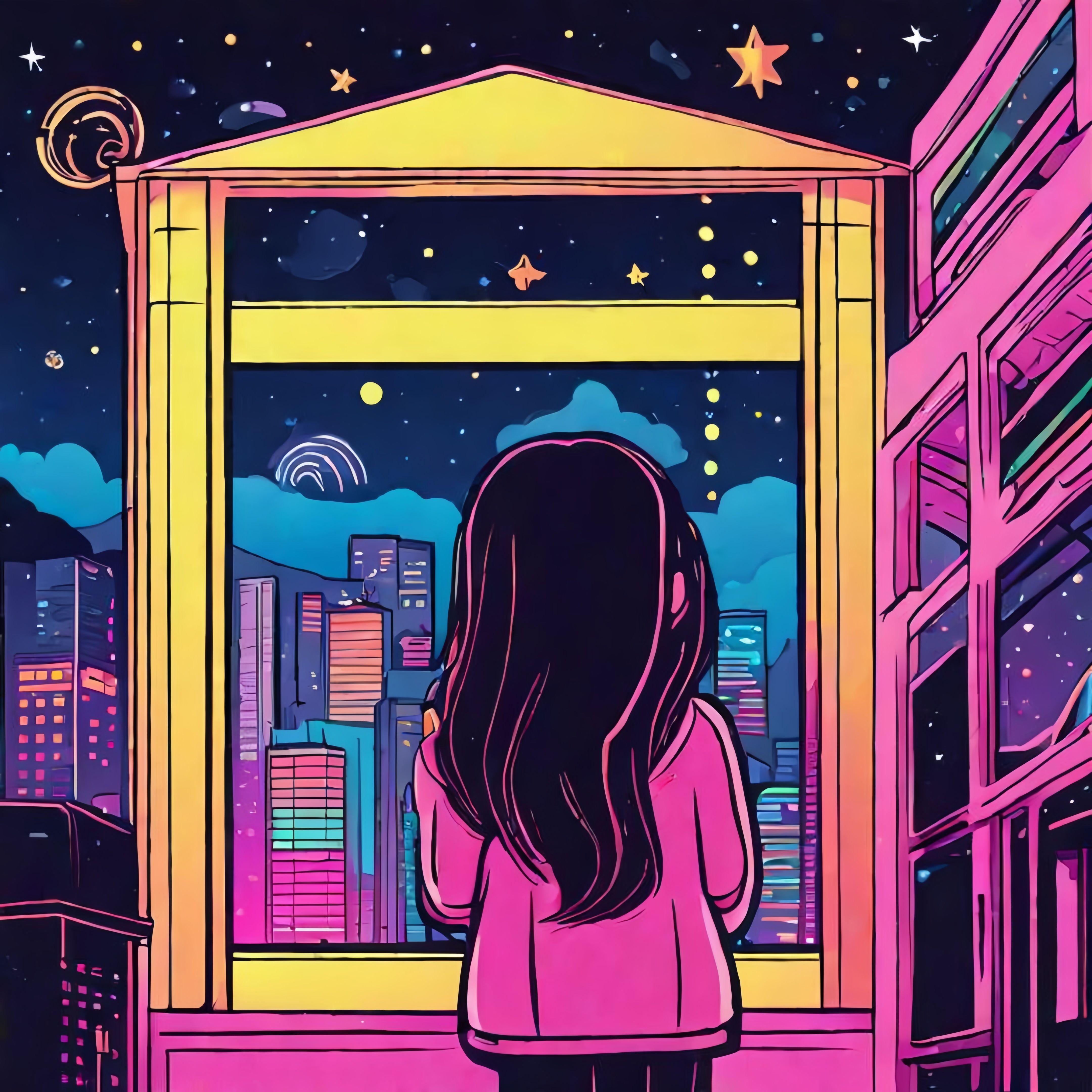 Stargazing in a neon world