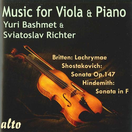 Viola and Piano Music - SHOSTAKOVICH, D. / HINDEMITH, P. / BRITTEN, B. (Music for Viola and Piano) (Bashmet, Richter)