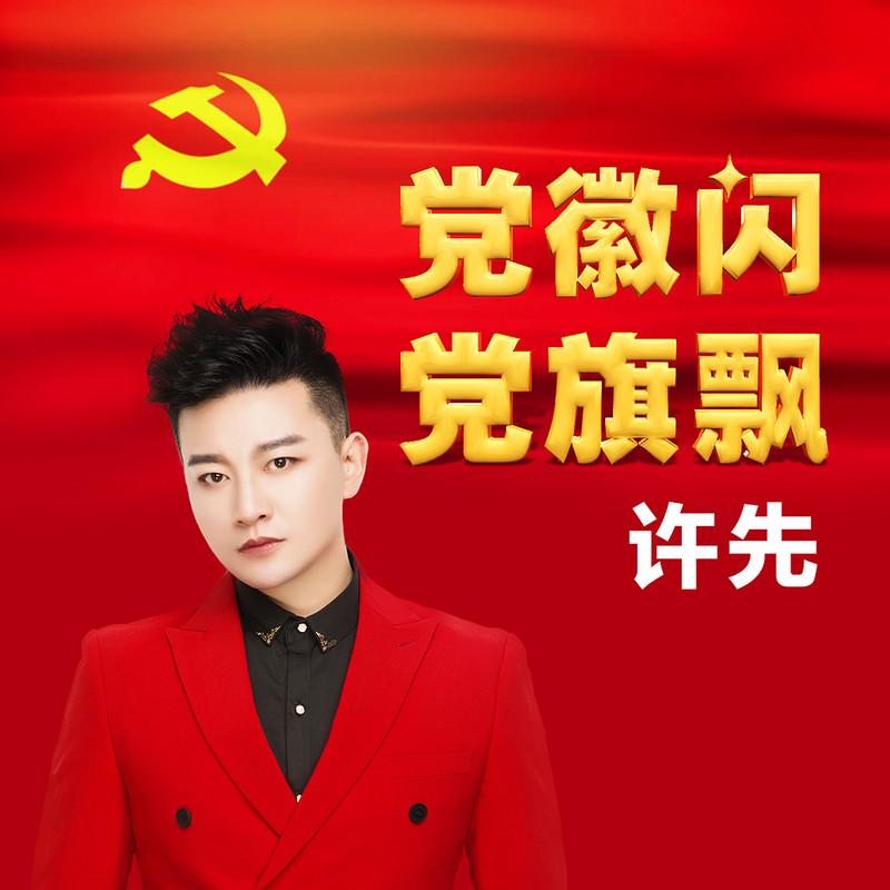 党徽闪党旗飘