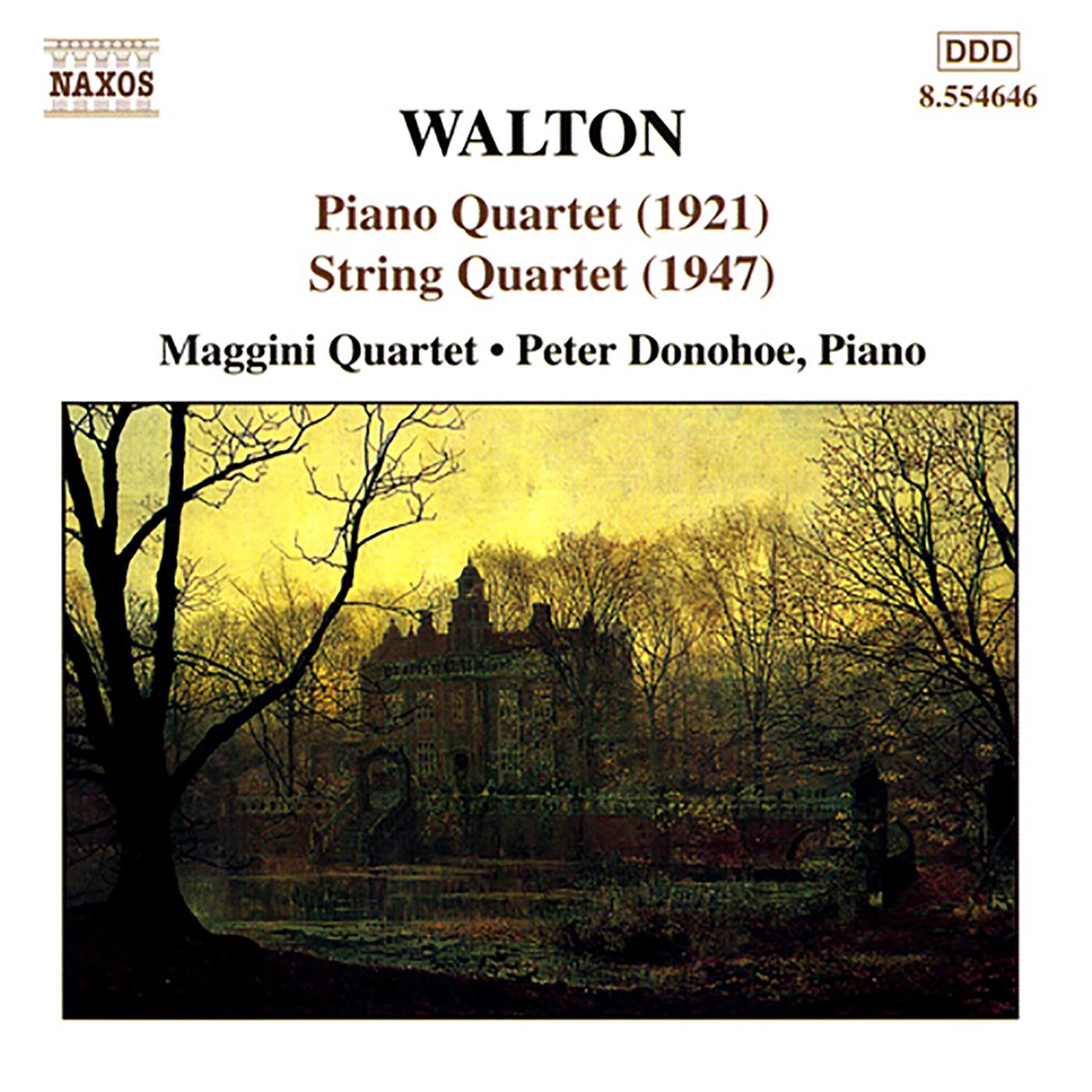 WALTON: String Quartet / Piano Quartet