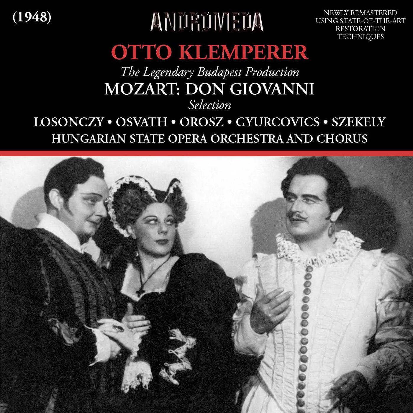 MOZART, W.A.: Don Giovanni [Opera] (Highlights) (Sung in Hungarian) (Losonczy, Osváth, Rösler, Hunga专辑