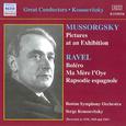 MUSSORGSKY: Pictures at an Exhibition / RAVEL: Bolero (Koussevitzky) (1930-1947)