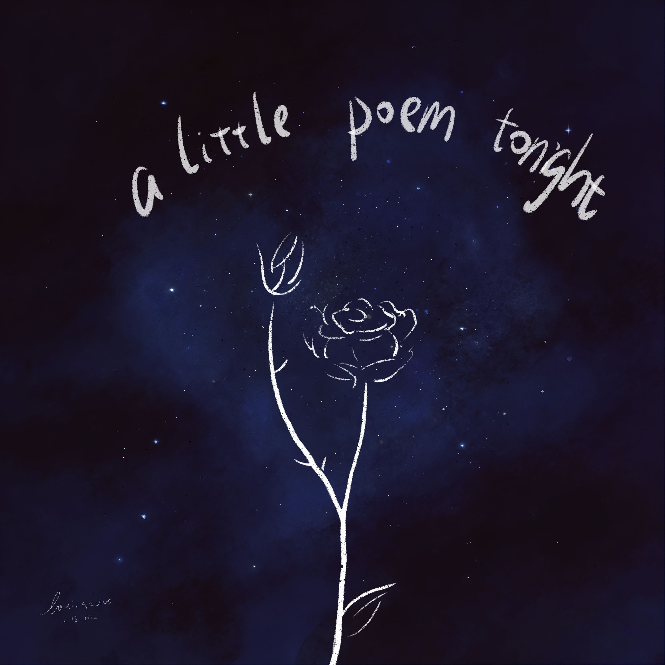 a little poem tonight (今夜写诗)