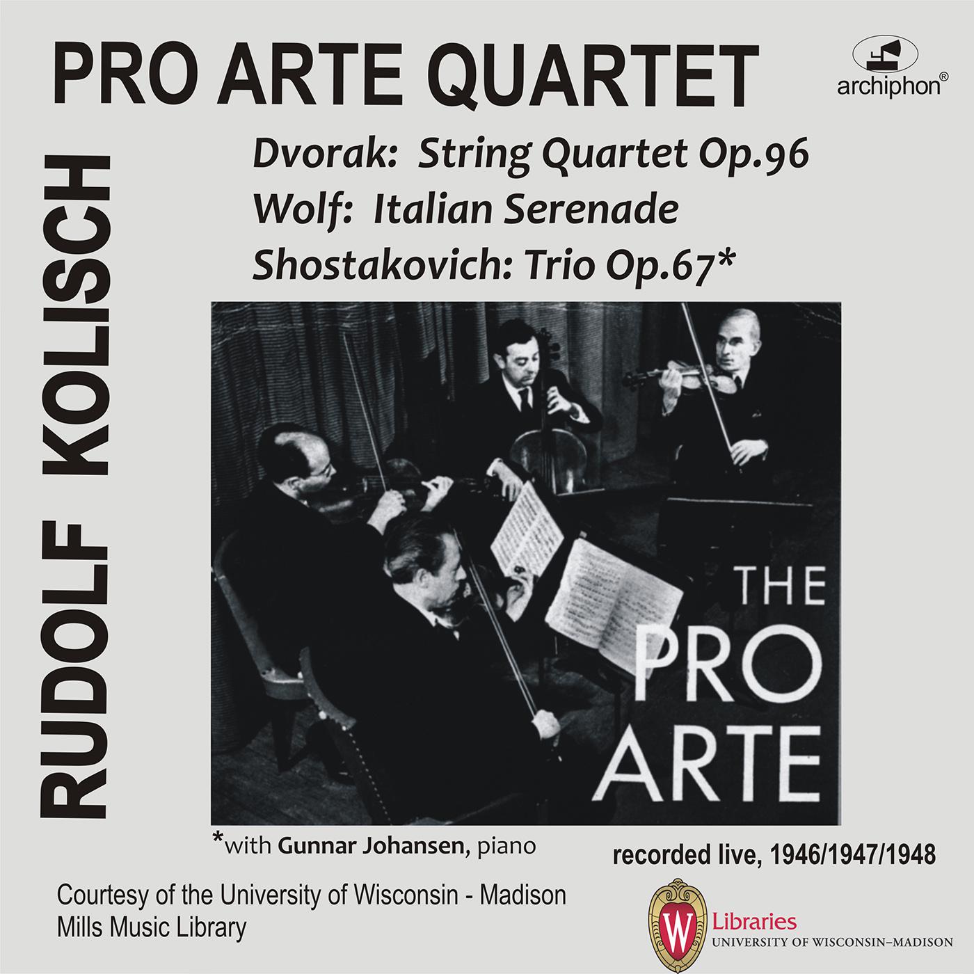 Rudolf Kolisch - Piano Trio No. 2 in E Minor, Op. 67:(radio announcement)
