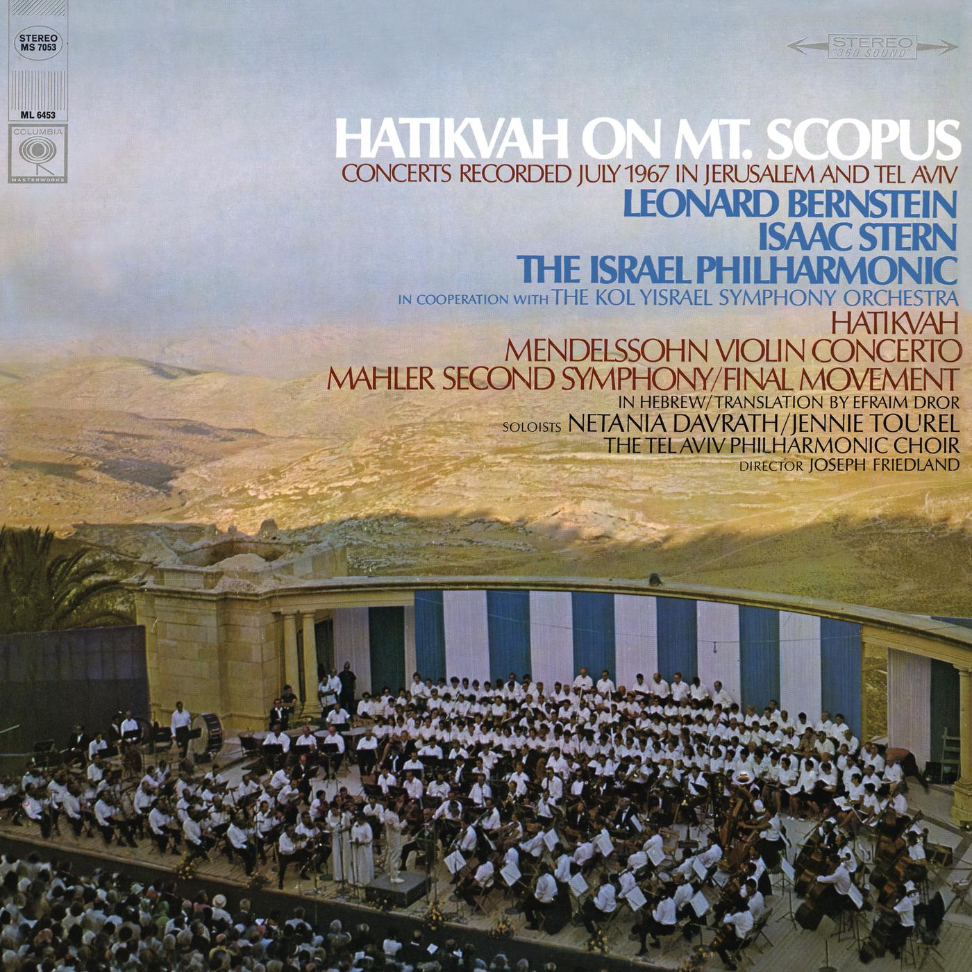 Hatikvah on Mt. Scopus