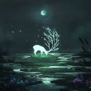 纯音集║浅月白鹿，心灵孤岛