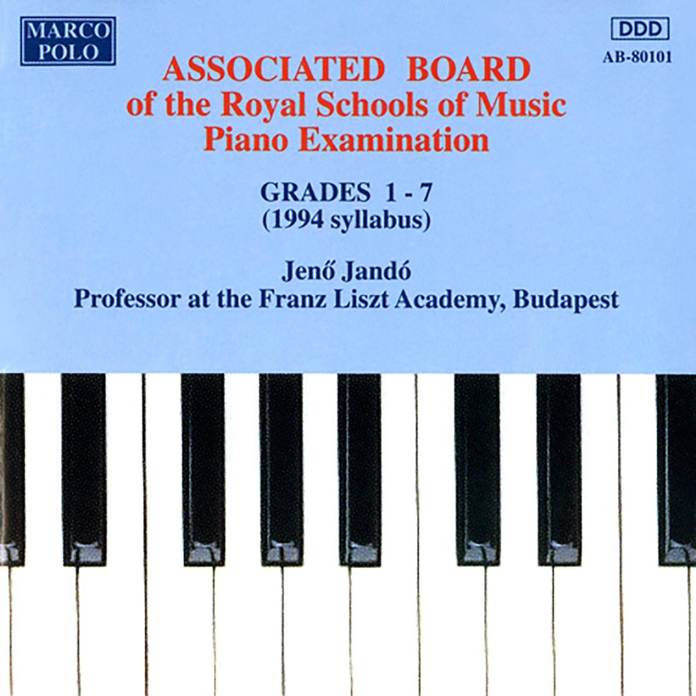 PIANO MUSIC FOR STUDENTS - Associated Board Piano Examination, Grades 1-7 (1994)